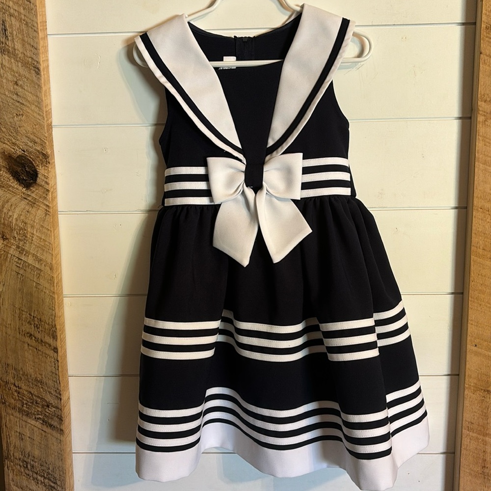 Bonnie Jean sailor nautical summer dress sz 4